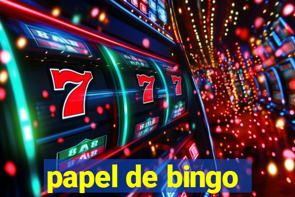 papel de bingo